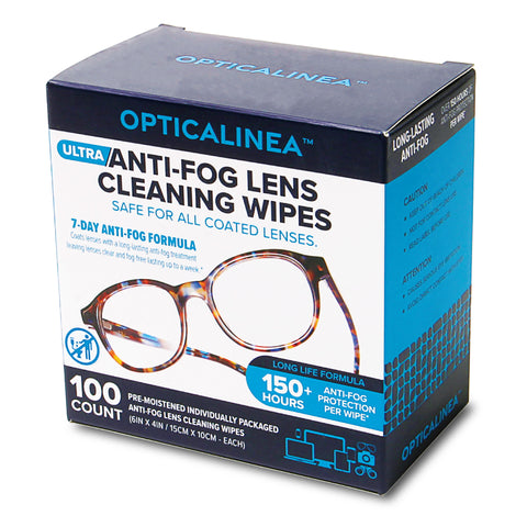 OptiPlus Anti-Fog Lens Cleaning Wipes 200ct