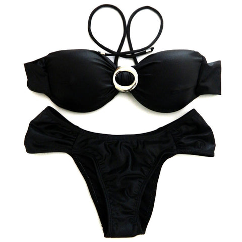 Black Cirre Bikini Top