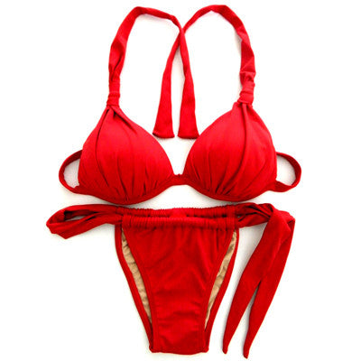 Ruby Red Bikini Top